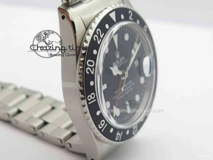MiroTime 0114 RelaxedFit GMT-Master Vintage 1675 SS BP Best Edition Black Bezel White Markers A 3750